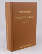 Wisden Cricketers’ Almanack 1906. Willows softback reprint (1999) in dark brown boards with gilt