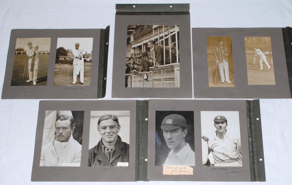 Surrey v Kent. The Oval 1910. A good selection of early original mono and sepia photographs - Image 3 of 4