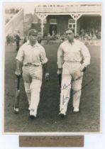 M.C.C. South African Touring Team v Lord Hawke’s XI, Scarborough 1930. Original mono photograph of
