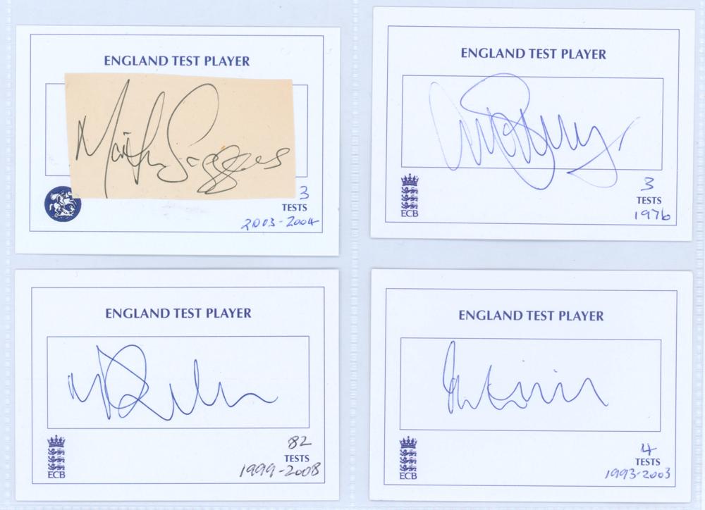 Modern England Test Players 1970s-2010s. Black file comprising seventy seven ‘England Test Player’