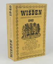 Wisden Cricketers’ Almanack 1940. 77th edition. Original limp cloth covers. Slight soiling otherwise