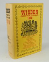 Wisden Cricketers’ Almanack 1970. Original hardback with dustwrapper. Minor age toning to the