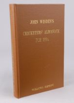 Wisden Cricketers’ Almanack 1884. Willows softback reprint (1984) in light brown hardback covers