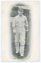 Elias Henry ‘Patsy’ Hendren. Middlesex & England 1907-1937. Mono postcard of Hendren in cameo