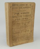 Wisden Cricketers’ Almanack 1893. 30th edition. Original wrappers. Replacement spine paper. Wrappers