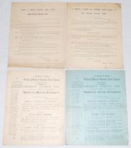 ‘Groves Cricket & General Sporting News Agency, Sheffield’. Two four page ‘Final Revised List of