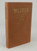 Wisden Cricketers’ Almanack 1943. 80th edition. Original hardback. Only 1400 hardback copies were