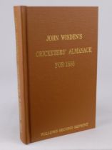 Wisden Cricketers’ Almanack 1886. Willows second softback reprint (2005) in light brown hardback