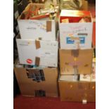 Six boxes of mixed empty diecast model boxes