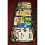 Four boxes containing a large collection of mixed boxed and playworn Corgi, Vanguards and GB