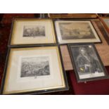 Assorted 19th century monochrome engravings, to include after G Keller and a pair of French examples