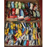 Two trays of mixed unboxed and loose Corgi Classics and similar modern release diecast vehicles