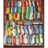 Two trays of mixed unboxed and loose Corgi Classics and similar modern release diecast vehicles