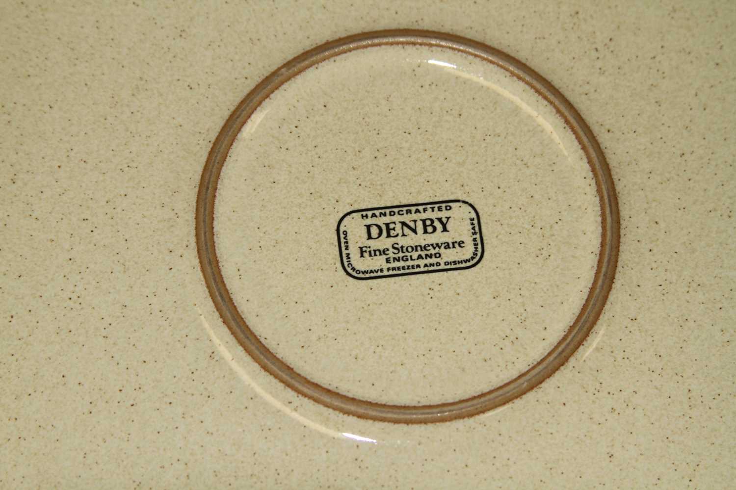 A Denby floral decorated stoneware part tea and dinner service17 dinner plates, one with chip to rim - Image 2 of 4