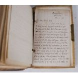 A vellum bound collection of Victorian love letters from Rev. Joe Foster to his fiancée Bet covering