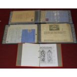 Three folders of vintage ephemera to include 19th century letters, insurance certificates etc