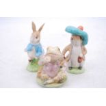 A collection of Royal Albert and Royal Doulton Beatrix Potter figures, the largest h.11.5cm