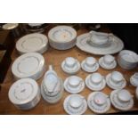 A Royal Doulton Citadel pattern porcelain dinner serviceAll worn used and dirty. One soup plate with