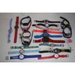 A collection of assorted lady's fashion watches