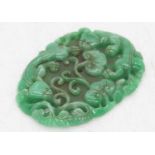 A Chinese jadeite carving, 11cm