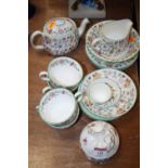 A collection of Minton Haddon Hall pattern teawares