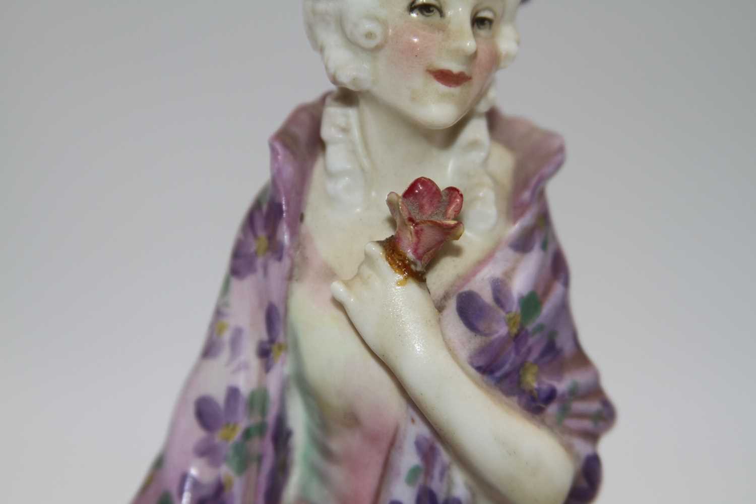 A Royal Doulton figure 'Phyllis', h.23cm; together with two others 'Wardrobe Mistress' and 'Cerise' - Bild 7 aus 8