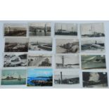 A collection of approximately 50 postcards depicting various Lighthouses and harbour scenes to