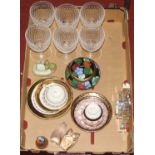 A collection of glassware and ceramics to include a set of six Villeroy & Bosch rummers