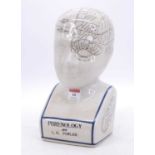A reproduction Fowler phrenology bust, h.28cm