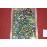 A collection of over 400 vintage glass marbles