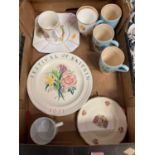 A collection of commemorative china to include; a Festival of Britain plate by Poole PotteryNorman