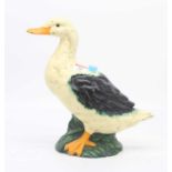 A cast iron doorstop in the form of a duck, height 31cm