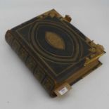 A Victorian family BibleA little dusty.The binding is a little scuffed and slightly torn at the