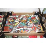 One box of playworn diecast vehicles from makers Dinky, Matchbox & Lesney.