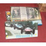 A collection of vintage board games, to include a chess board, Formula 1, Railroader etc