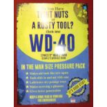 A contemporary laminate on metal wall sign titled 'Do you have tight nuts or a rusty tool?', 70 x