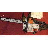 A Stihl 011 AV chainsaw