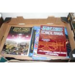 One box of mainly Star Trek related emphemera manuals, calenders etc.