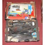 Two boxes of Hornby related accessories & track