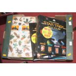 Two boxes of sci-fi related emphemera including Star Trek fact files