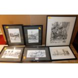 Corinne Witthaus - five various monochrome prints; together with a contemporary artist proof