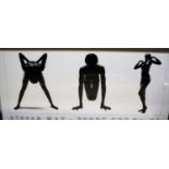 Stefan May - Short-Cut No. 22, 24 and 25, a set of three monochrome prints, 50x100cm