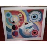 Robert Delaunay - Joie de Vivre, lithograph, 54cm x 60cmThere is no signature on the picture itself