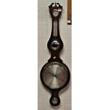 C. A. Canti & Son of New Peckham - a mahogany and inlaid five-dial wheel barometer, signed to the