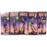 A Polar Lights boxed Kiss Destroyer model kit group, five examples to include Paul Stanley, Gene