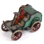 Lehmann (Germany) "OHO" 545 4-wheeled Car, circa 1906-1916, comprising green and dark blue body with