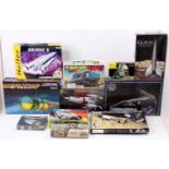 A collection of Space and Sci-fi related plastic kits to include Imai, Pegasus Hobbies, Nubee,