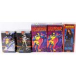 A collection of Toybiz, Polar Lights, and Moebius Models boxed Superhero and Villain kit group, to