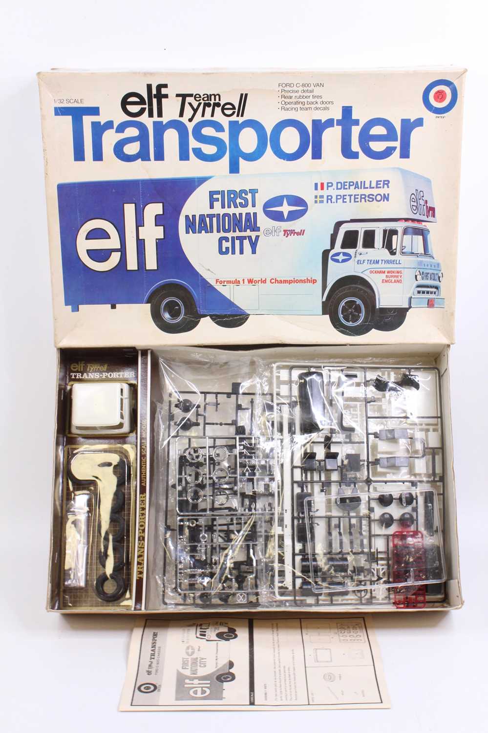 Entex Industries 1/32nd scale plastic kit of a Ford C-800 Van Team Tyrrell 'Elf' Transport livery, - Image 2 of 2