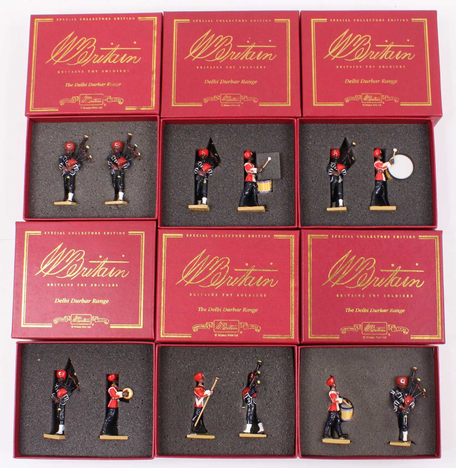 Britains Delhi Durbar Boxed Soldier Group, 6 examples all in original packaging, to include